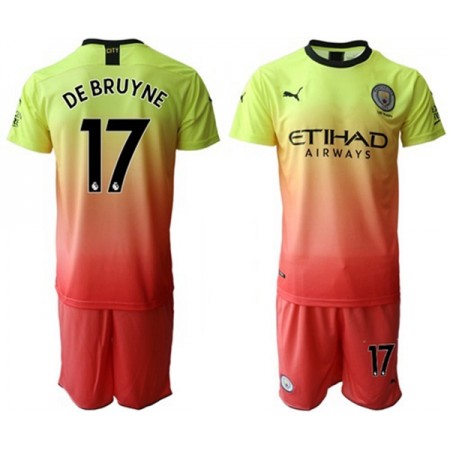Fußballtrikots Manchester City DE BRUYNE 17 Kinder 2019-2020 Kurzarm Ausweichtrikot kaufen